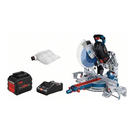 Bosch Akku-Kapp- und Gehrungssäge BITURBO GCM18V-305 GDC: 2x Akku 12.0Ah Schnellladeg.