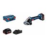 Bosch Akku-Winkelschleifer GWS 18V-7 mit 2 x Akku GBA 18V 4.0Ah in L-BOXX