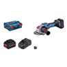 Bosch Akku-Winkelschleifer BITURBO mit X-LOCK GWX 18V-15 SC