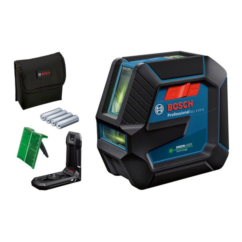 Bosch Selbstnivellierender Kreuzlinienlaser GLL, Typ: 2-15G