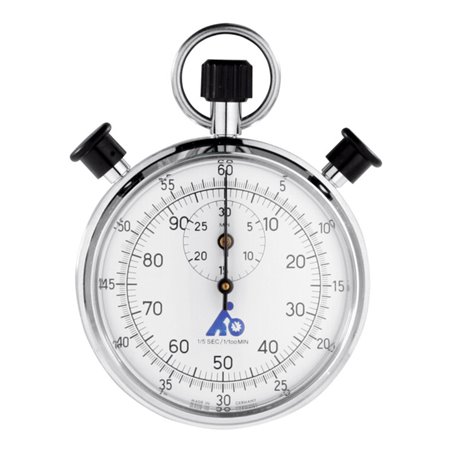 Hanhart Doppelzeiger-Stoppuhr mit Etui