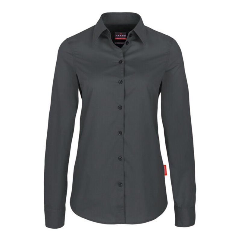 Hakro Damen Bluse Performance, anthrazit, Unisex-Größe: S