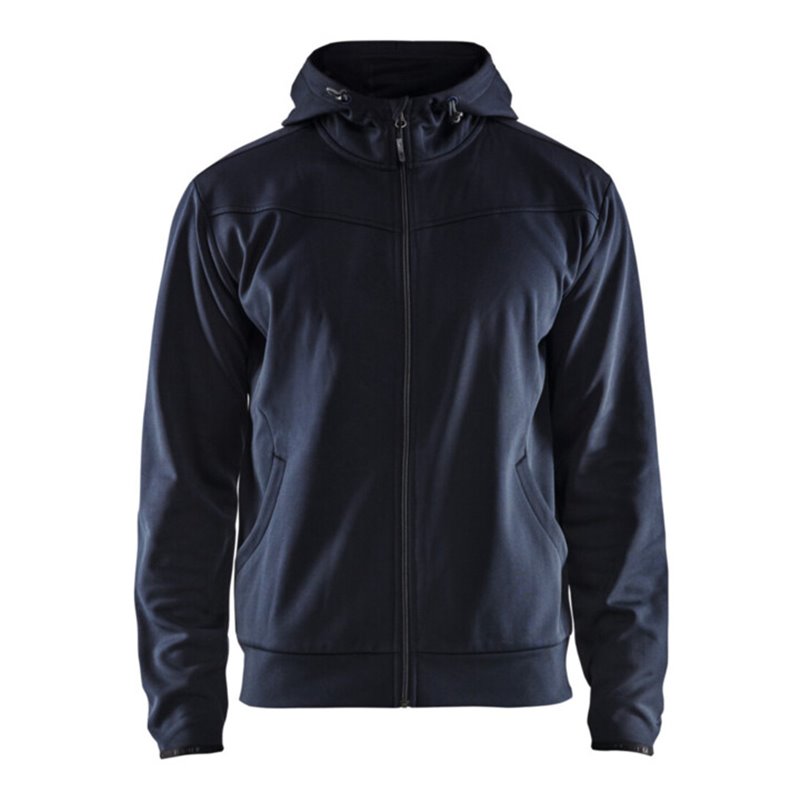 Blakläder Kapuzen-Sweatshirt, dunkel marineblau / schwarz, Unisex-Größe: L