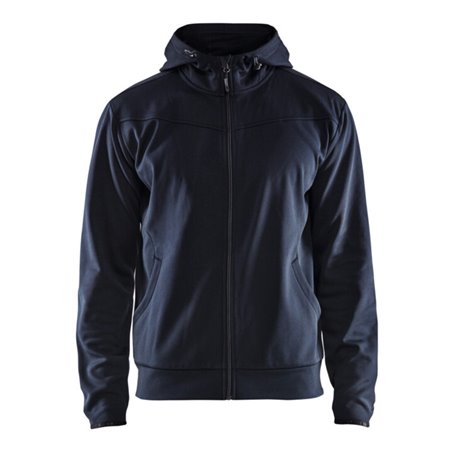 Blakläder Kapuzen-Sweatshirt, dunkel marineblau / schwarz, Unisex-Größe: L