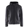 Blakläder Kapuzen-Sweatshirt, mittelgrau / schwarz, Unisex-Größe: L