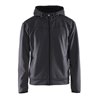 Blakläder Kapuzen-Sweatshirt, mittelgrau / schwarz, Unisex-Größe: XL