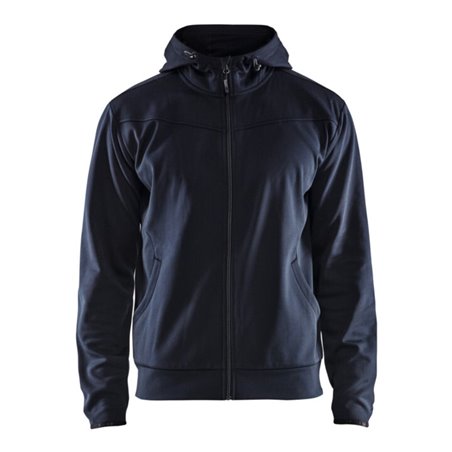 Blakläder Kapuzen-Sweatshirt, dunkel marineblau / schwarz, Unisex-Größe: M