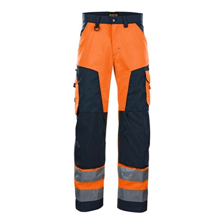 Blakläder Warnschutz-Bundhose, orange / marineblau, Konfektionsgröße 56