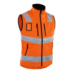 Blakläder Warnschutz-Softshell-Weste, orange, Unisex-Größe: M
