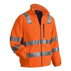 Blakläder Warnschutz-Fleecejacke, orange, Unisex-Größe: L