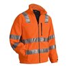 Blakläder Warnschutz-Fleecejacke, orange, Unisex-Größe: L