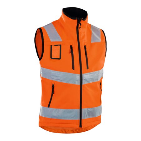 Blakläder Warnschutz-Softshell-Weste, orange, Unisex-Größe: XL