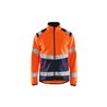 Blakläder Warnschutz-Softshell-Jacke, orange / marineblau, Unisex-Größe: XL