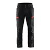 Blakläder Service Bundhose Service Plus, schwarz / rot, Konfektionsgröße 106 Grammatur 166