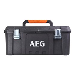AEG Werkzeugbox 37 L Fassungsvermögen, Wasserdicht, Aus strapazierfähigem PP, Metallverschlüsse, 1 Stück