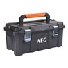 AEG Werkzeugbox 21.5 L Fassungsvermögen, Wasserdicht, Aus strapazierfähigem PP, Metallverschlüsse, 1 Stück