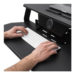 STIER Stehschreibtisch Konverter mit elektrischer Höhenverstellung 