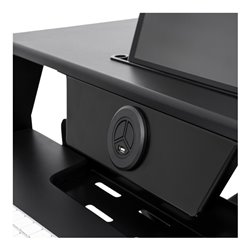 STIER Stehschreibtisch Konverter mit elektrischer Höhenverstellung 