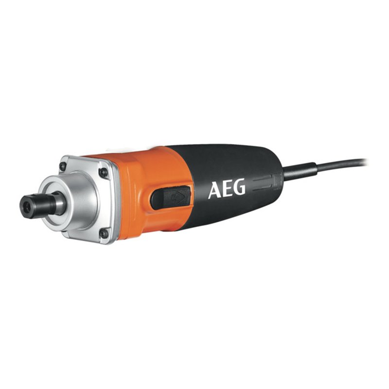 AEG 500 W Geradschleifer GS 500 E, Schleifraddurchmesser 40 mm, inkl. Spannzange 6 mm, Spannschlüssel SW 15/17, 4 mNetzkabel in 