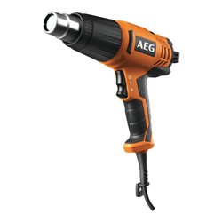 AEG 2000 W Heißluftgebläse-Set HG 600 VK, Temperaturbereich 90 - 600  (°C), Luftmenge 1. Stufe: 345 l/min, 2. Stufe: 434 l/min i