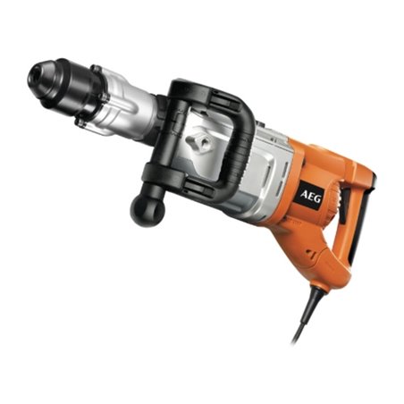 AEG 1600 W Meißelhammer PM 10 E, SDS-Max, Schlagenergie 7,5 J, inkl. AVS-Stielhandgriff, 6m Netzkabel in Transportkoffer