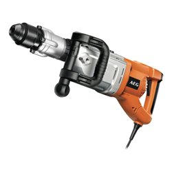 AEG 1600 W Meißelhammer PM 10 E, SDS-Max, Schlagenergie 7,5 J, inkl. AVS-Stielhandgriff, 6m Netzkabel in Transportkoffer