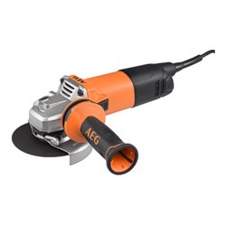 AEG 1200 W Winkelschleifer WS 12-125 S, Scheibendurchmesser 125 mm, inkl. Schutzhaube, Zusatzhandgriff, Spannsatz, 4m Netzkabel 