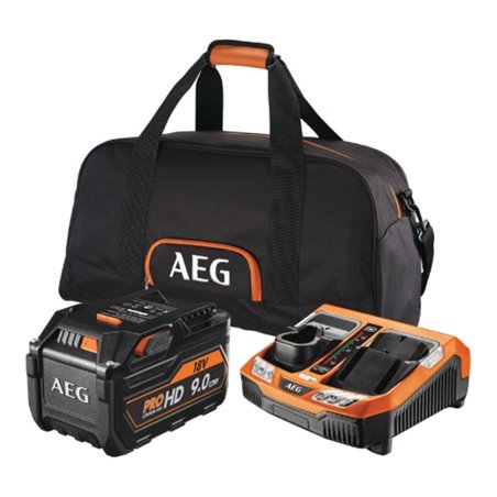AEG Akku-Starterset Pro18V SETL1890BL , inkl. 1x 9,0 Ah HD Akku und Ladegerät in Karton