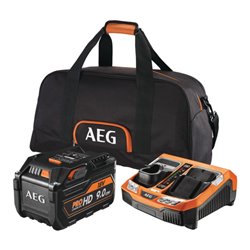 AEG Akku-Starterset Pro18V SETL1890BL , inkl. 1x 9,0 Ah HD Akku und Ladegerät in Karton
