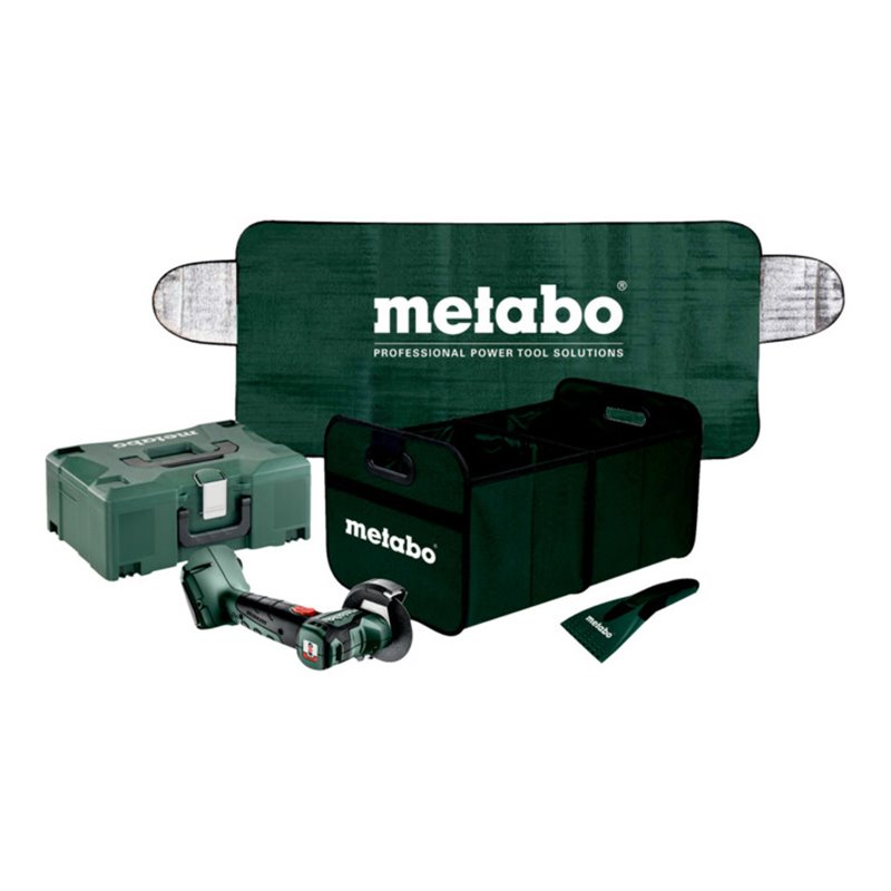 Metabo Akku-Winkelschleifer CC 18 LTX BL + Auto Winterset Set