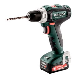 Metabo Akku-Bohrschrauber PowerMaxx BS 12mit 12V 1x2Ah Li-Ion + SC 30