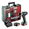 Metabo Akku-Bohrschrauber PowerMaxx BS 12 Mobile Werkstatt Mobile Werkstatt Kunststoffkoffer 12V 2x2Ah Li-Power + SC 30