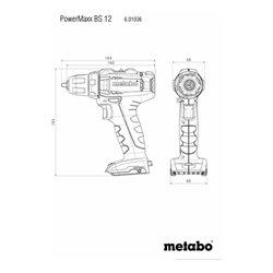 Metabo Akku-Bohrschrauber PowerMaxx BS 12 Mobile Werkstatt Mobile Werkstatt Kunststoffkoffer 12V 2x2Ah Li-Power + SC 30