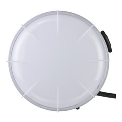 Brennenstuhl Mobiler 360° LED Baustrahler 50W, 5300 lm, 5m Kabel, spritzwassergeschützte Steckdose, IP54