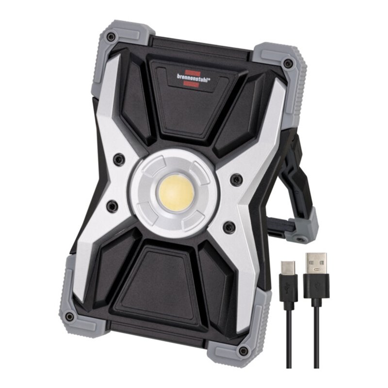 Brennenstuhl Akku LED Arbeitsstrahler RUFUS / LED Arbeitsleuchte für Werkstatt