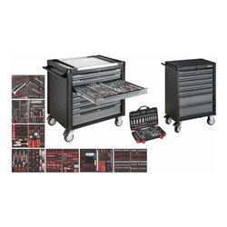 VIGOR Werkstattwagen-Duo mit 948-teiligem Sortiment