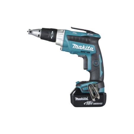 Makita Akku-Schrauber DFS250RTJ im MAKPAC Transportkoffer mit zwei 5,0 Ah Akkus und Schnellladegerät