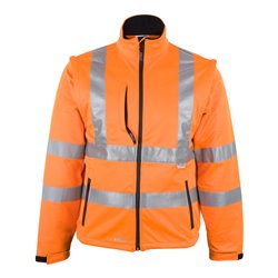 Asatex Softshell-Warnschutzjacke orange