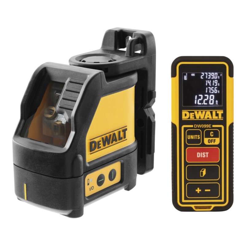 DEWALT DW0889CG-XJ Set aus DW088CG grün und Entfernungsmesser DW099E