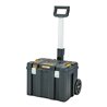 DEWALT TSTAK Großvolumige, mobile Box mit IP54 Schutz, Teleskopgriff und Schwerlasträdern