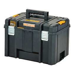 DEWALT TSTAK VI Tiefe Werkzeugbox mit herausnehmbarer Trage mit IP54 Schutz (44l Volumen)