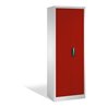 C+P Werkzeugschrank mit Drehtüren, innen 4 Böden, H1950xB700xT400mm Front Rubinrot Korpus Lichtgrau