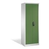 C+P Werkzeugschrank mit Drehtüren, innen 4 Böden, H1950xB700xT500mm Front Resedagrün Korpus Lichtgrau