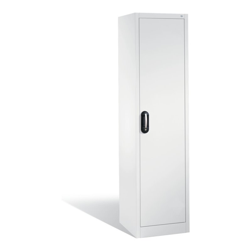 C+P Aktenschrank Acurado mit Drehtür, 5 Ordnerhöhen, H1950xB500xT500mm Front Reinweiß Korpus Reinweiß