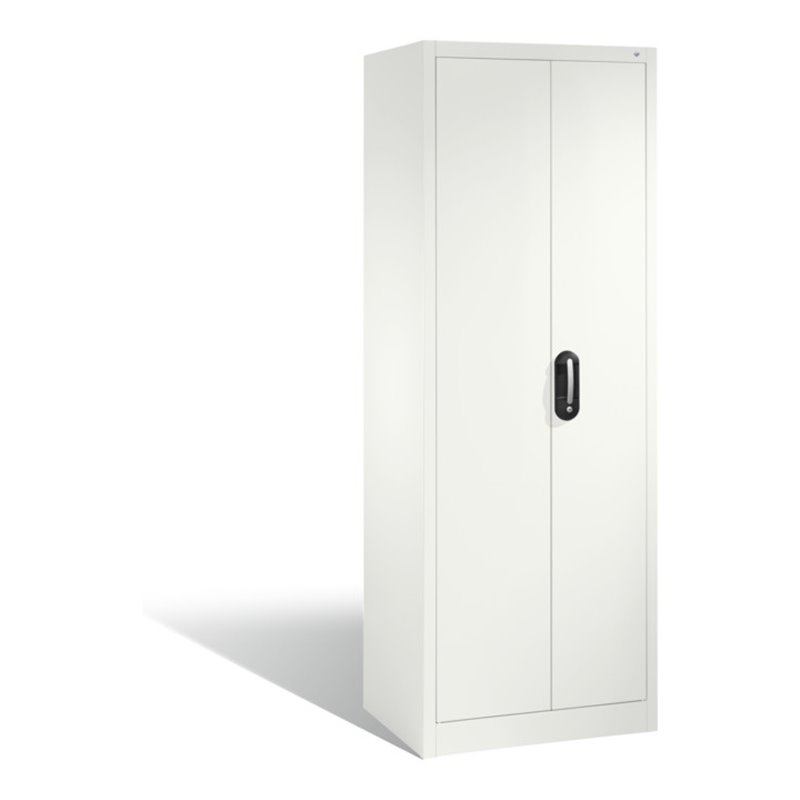 C+P Aktenschrank Acurado mit Drehtüren, 5 Ordnerhöhen, H1950xB700xT500mm Front Reinweiß Korpus Reinweiß