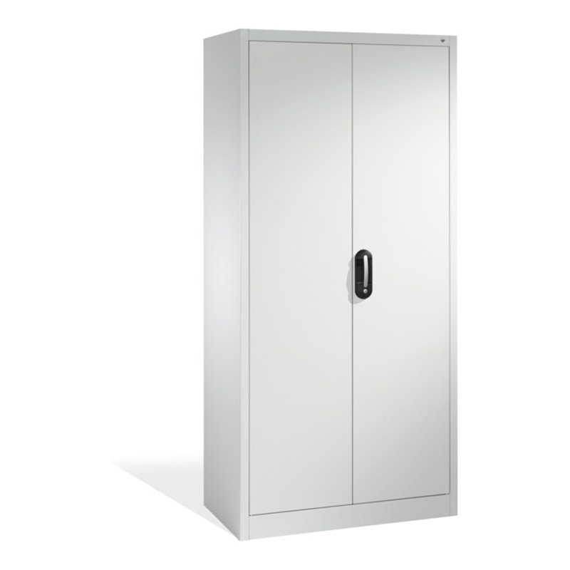 C+P Aktenschrank Acurado mit Drehtüren, innen 30 Gefache, H1950xB930xT400mm Front Lichtgrau Korpus Lichtgrau