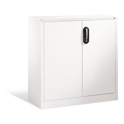 C+P Akten-Sideboard Acurado mit Drehtüren, 2 Ordnerhöhen, H1000xB930xT400mm Front Reinweiß Korpus Reinweiß