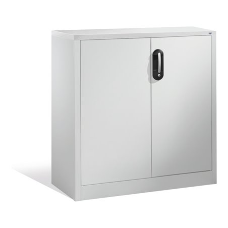 C+P Akten-Sideboard Acurado mit Drehtüren, 2 Ordnerhöhen, H1000xB930xT400mm Weißaluminium