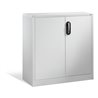 C+P Akten-Sideboard Acurado mit Drehtüren, 2 Ordnerhöhen, H1000xB930xT400mm Weißaluminium