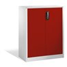 C+P Akten-Sideboard Acurado mit Drehtüren, 3 Ordnerhöhen, H1200xB930xT400mm Front Rubinrot Korpus Lichtgrau